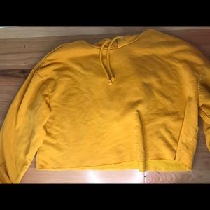 Long sleeve cropped hoodie